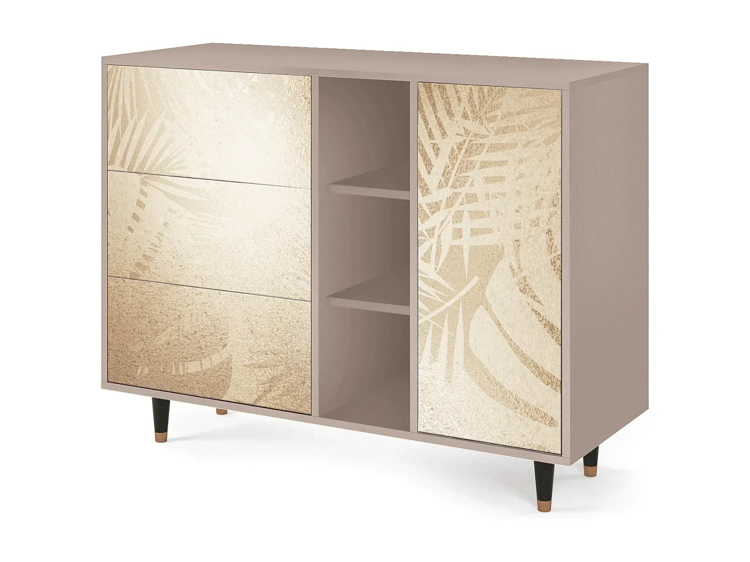 Moderner Sideboard mit Stauraum, 125x98x48 cm