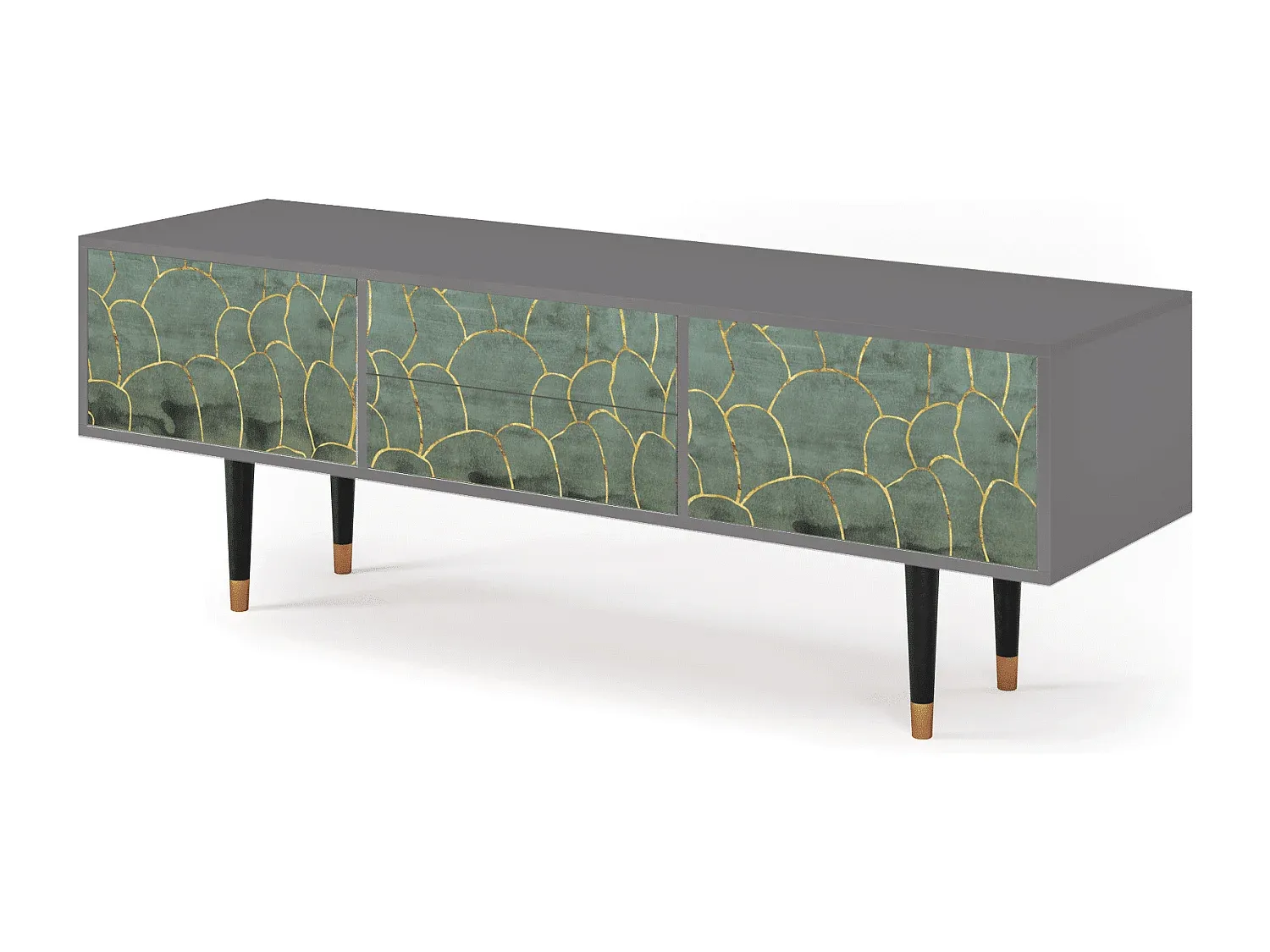 Fernsehschrank - Modernes Design, Grau