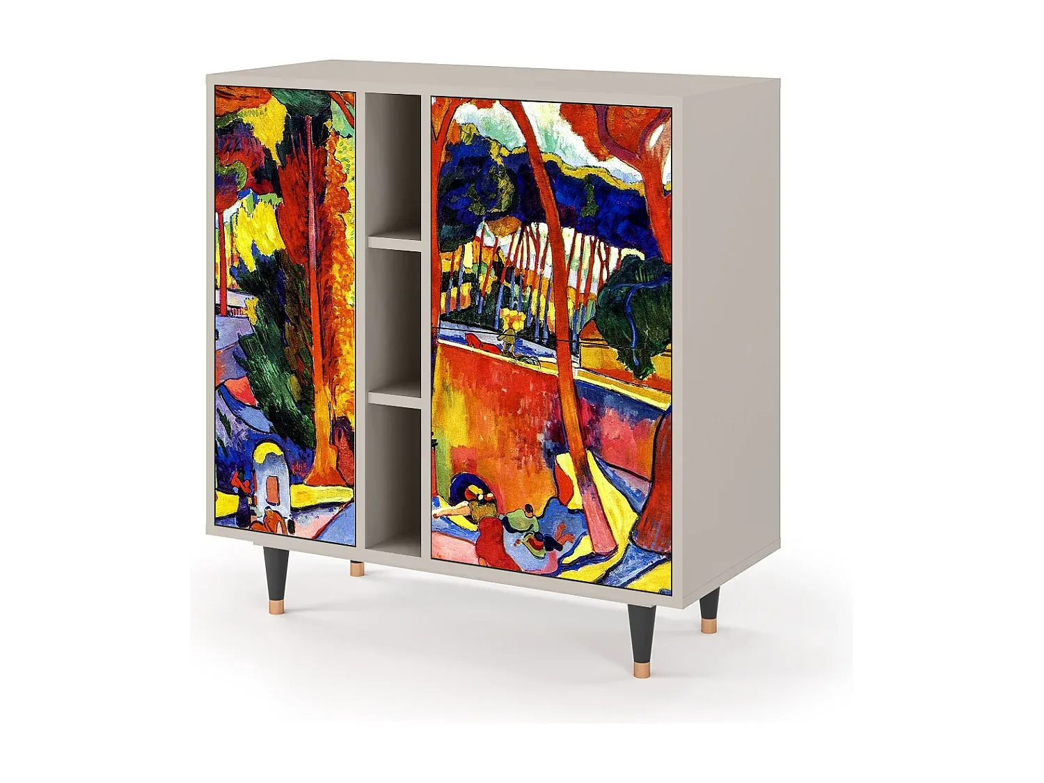 Elegantes Sideboard mit Türen und Schubladen