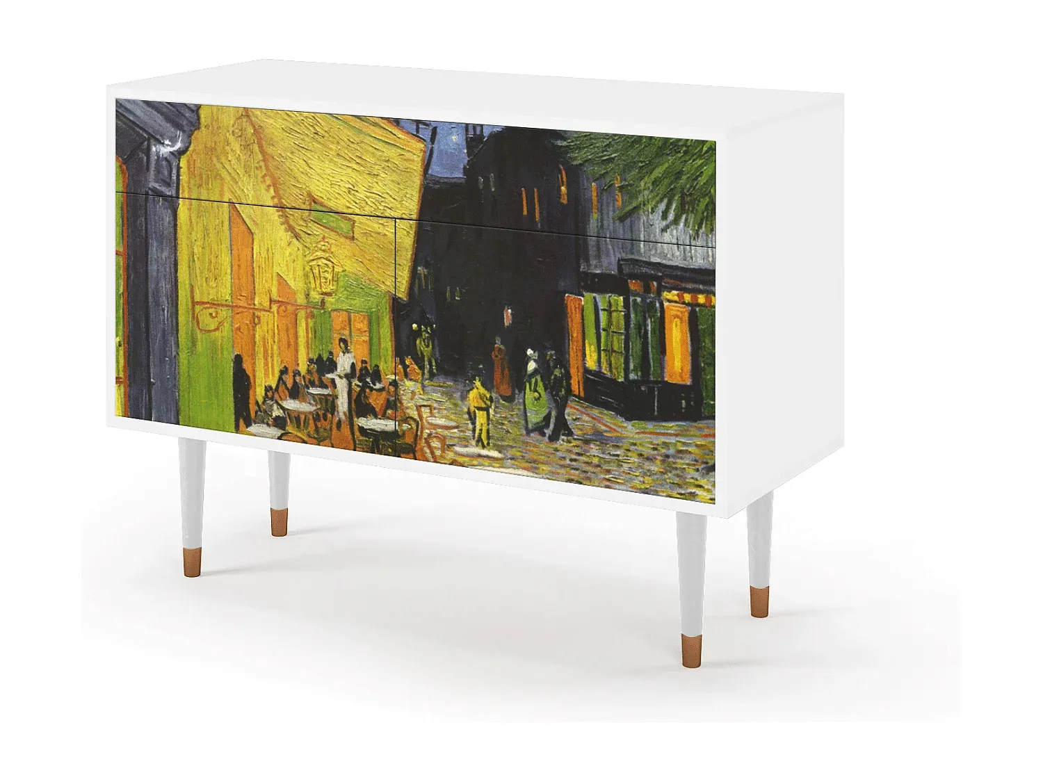 Kompaktes Sideboard mit Stauraum - Weiß