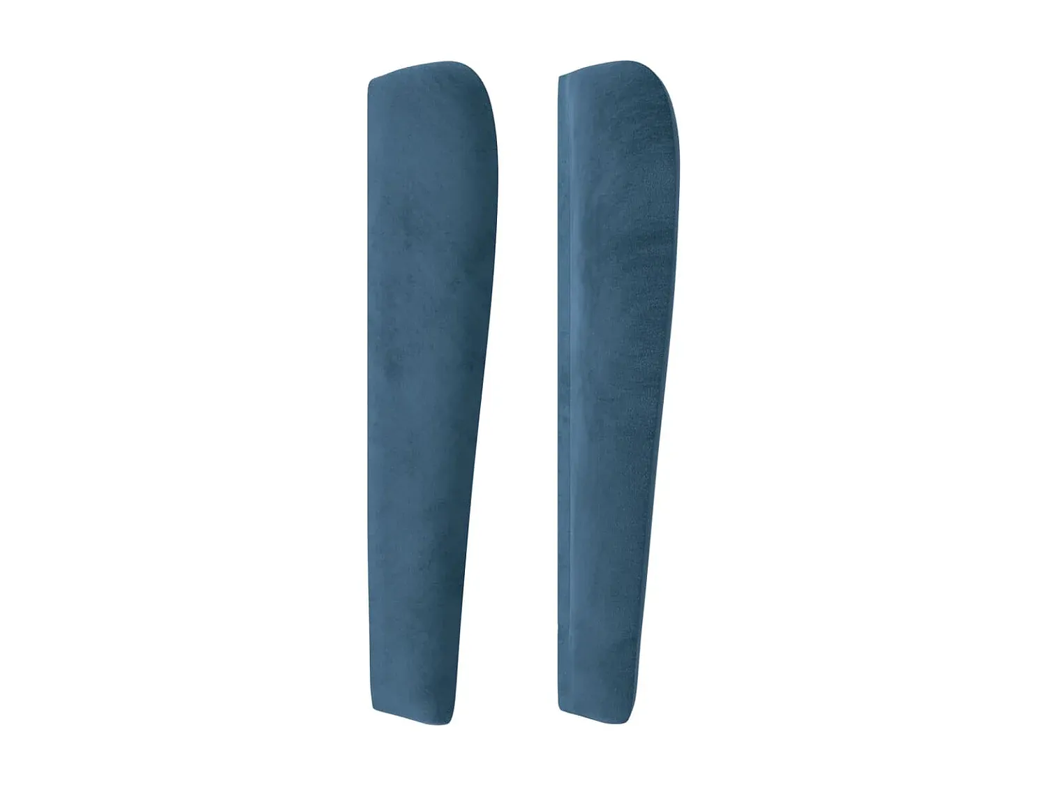 Elegantes Kopfteil in Dunkelblau aus Samt