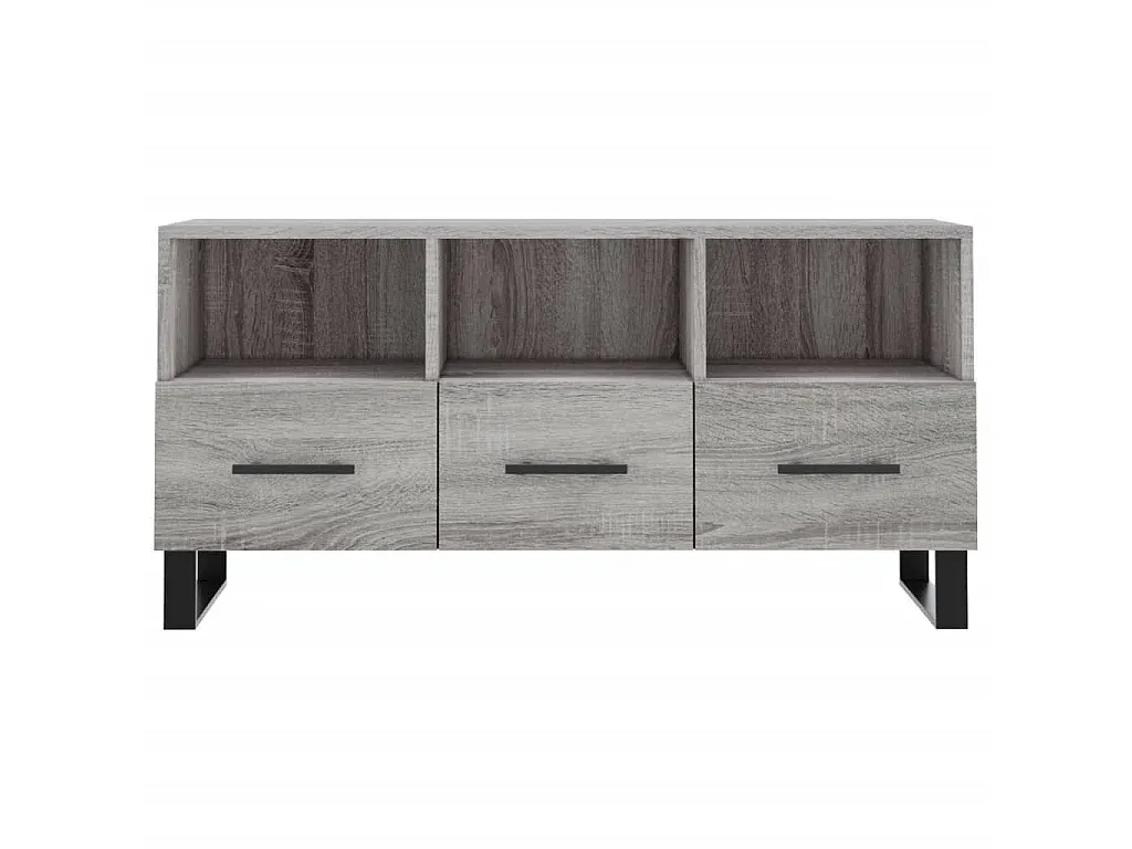 Moderner TV-Schrank in Grau Sonoma Eiche 102x36x50 cm