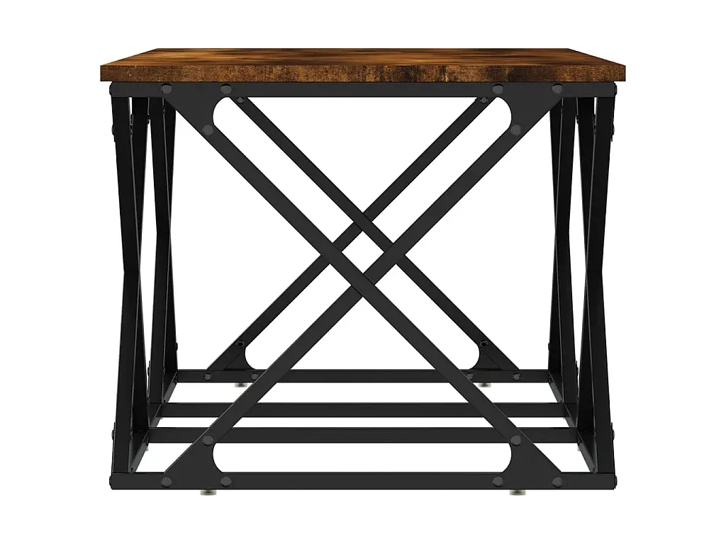 Moderner Couchtisch in Räuchereiche Optik, 100x49x40 cm