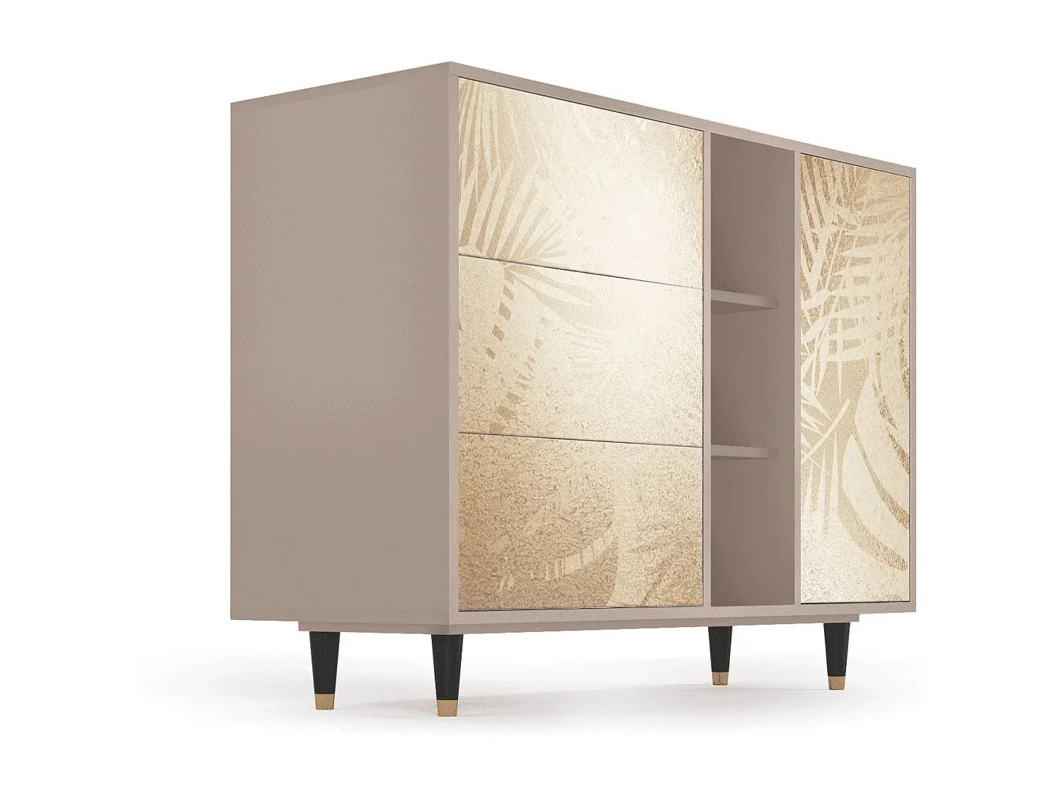 Moderner Sideboard mit Stauraum, 125x98x48 cm