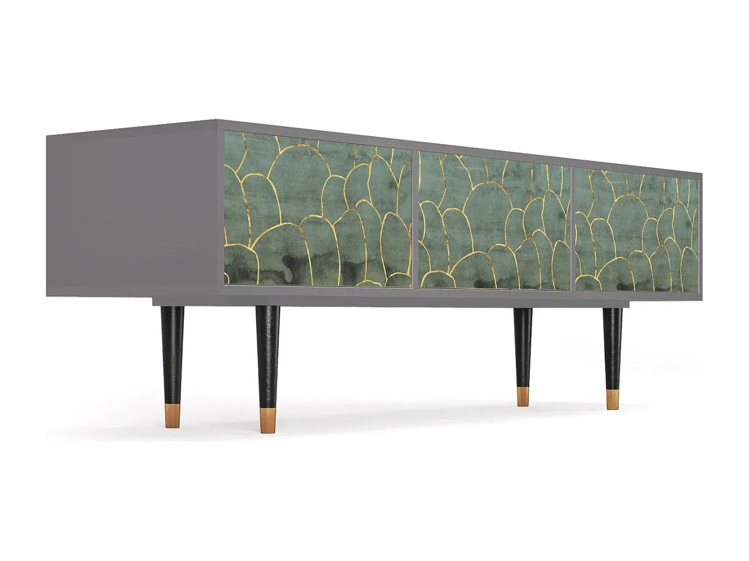 Fernsehschrank - Modernes Design, Grau