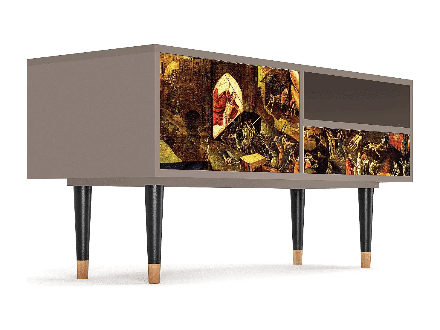 Moderner TV-Ständer in Holzoptik