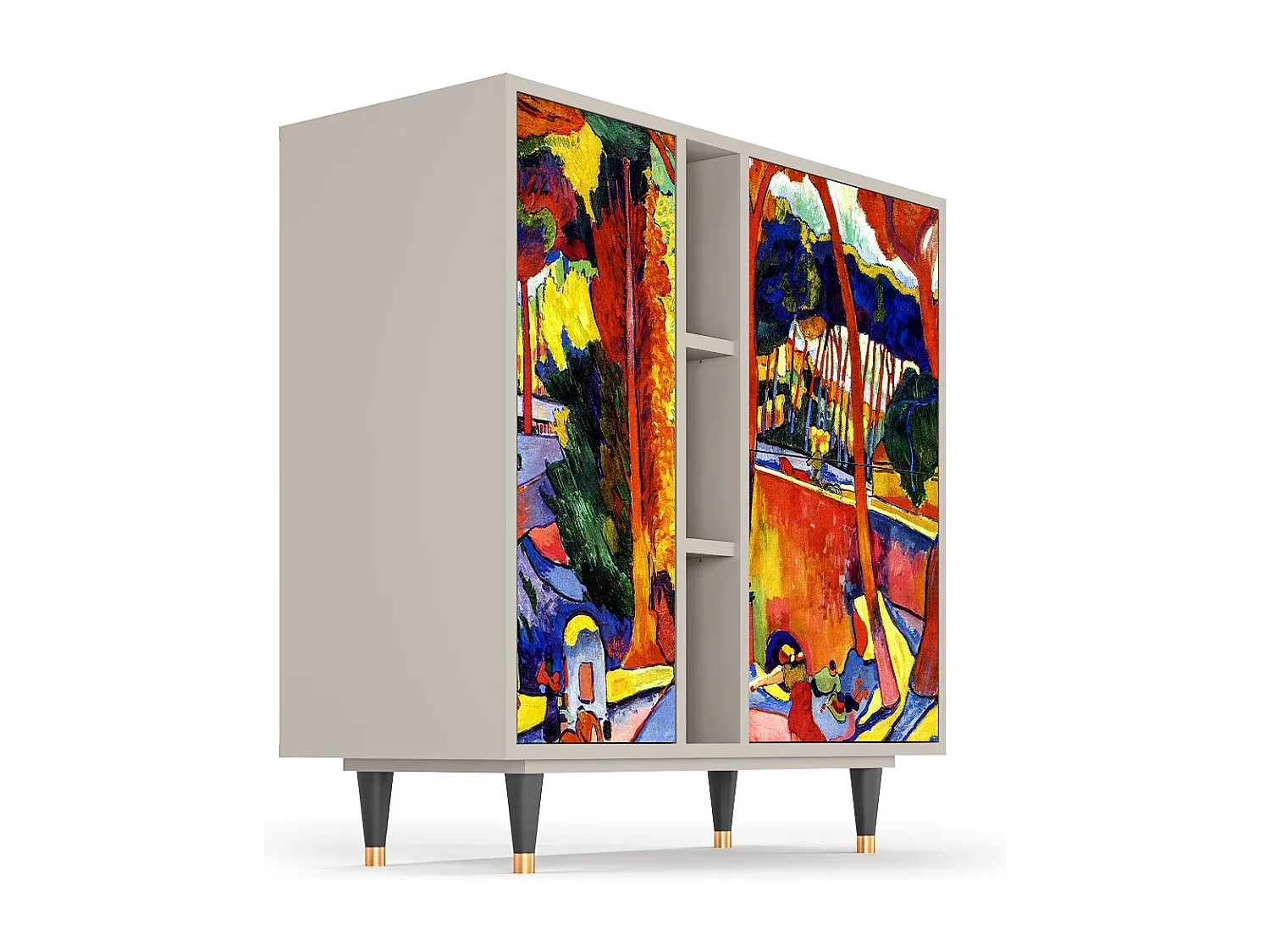 Elegantes Sideboard mit Türen und Schubladen