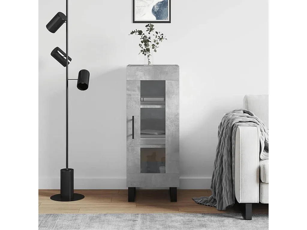 Moderne Sideboard in Betongrau 34,5x34x90 cm