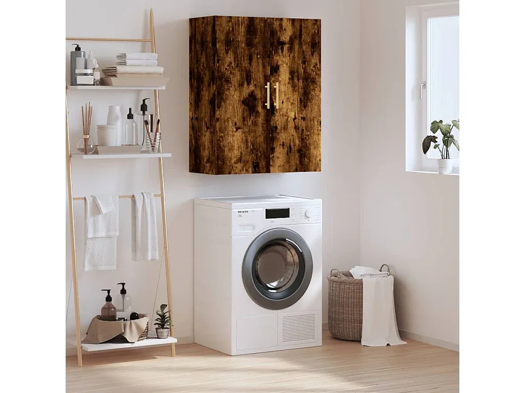 Hängeschrank aus Räuchereiche, 69,5x34x90 cm