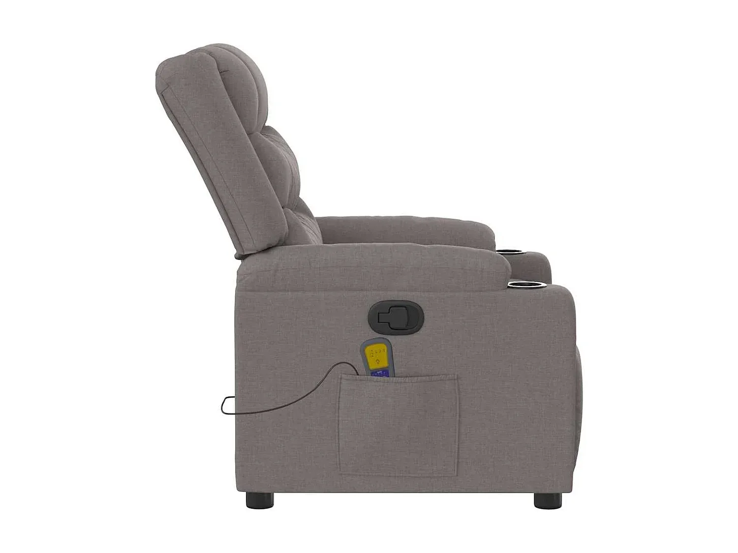 Verstellbarer Massage-Sessel in Taupe