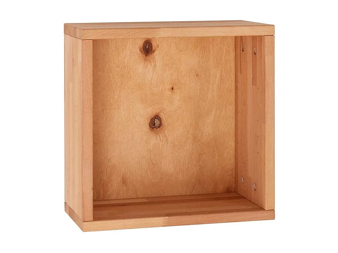 Massivholz Regalwürfel aus Kernbuche für vielseitige Aufbewahrung