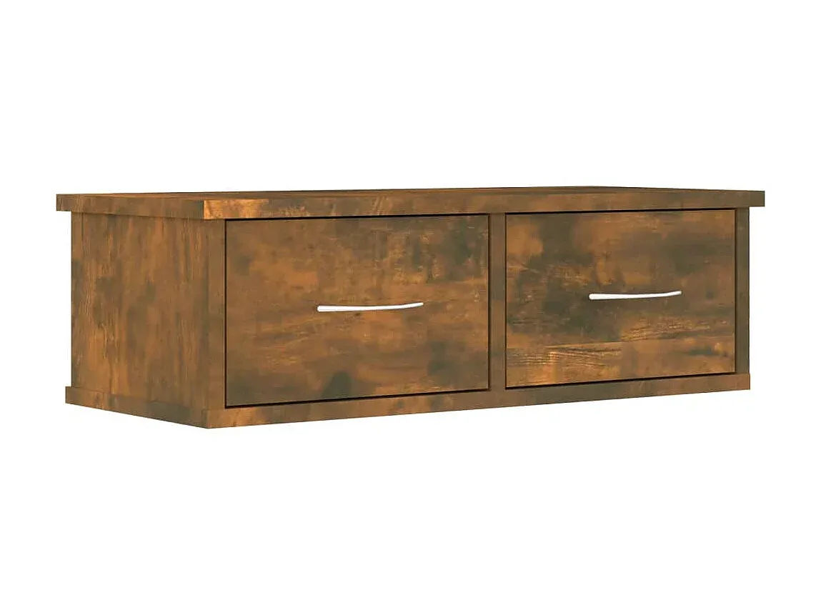 Moderner Hängeschrank in Eichenoptik, 60x26x18,5 cm