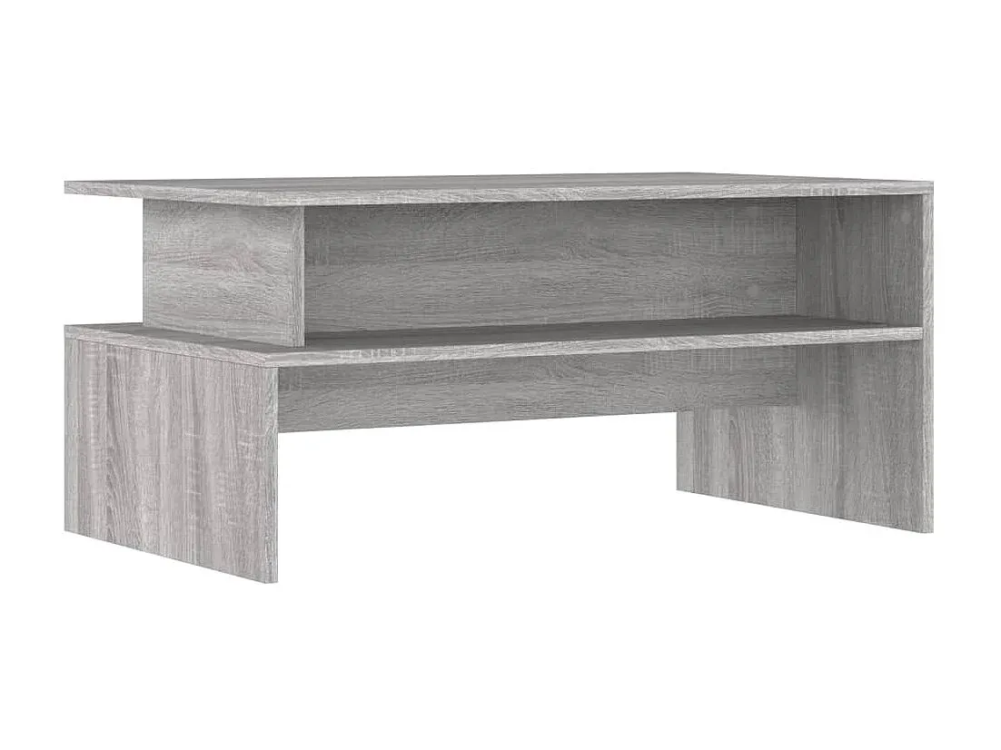 Moderner Grauer Couchtisch aus Holzwerkstoff