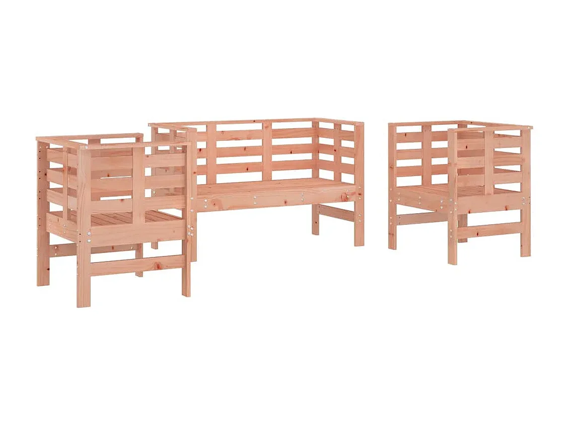 Hochwertige Garten-Sitzgruppe aus Massivholz für Outdoor