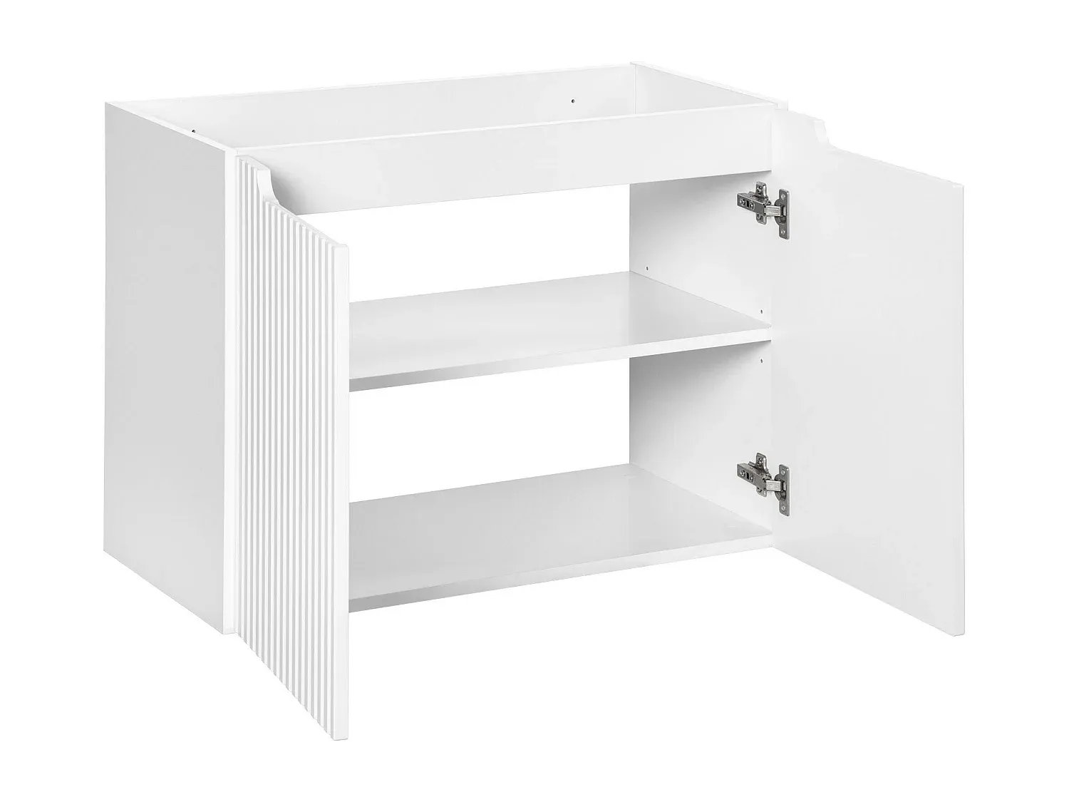 Unterschrank für Waschbecken mit 2 Türen, 80x39x57 cm, Weiß