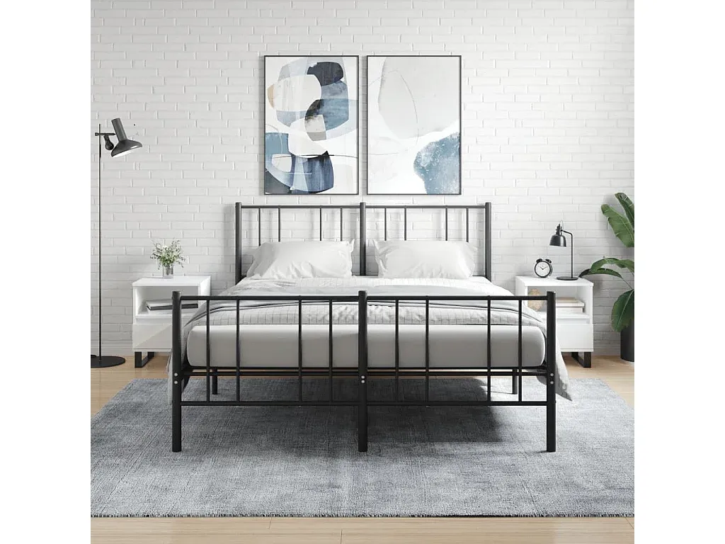 Moderne Nachttische Set Weiß 40x35x50 cm Holzoptik