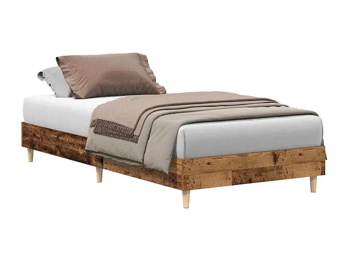 Bettgestell in Altholz-Optik 100x200cm