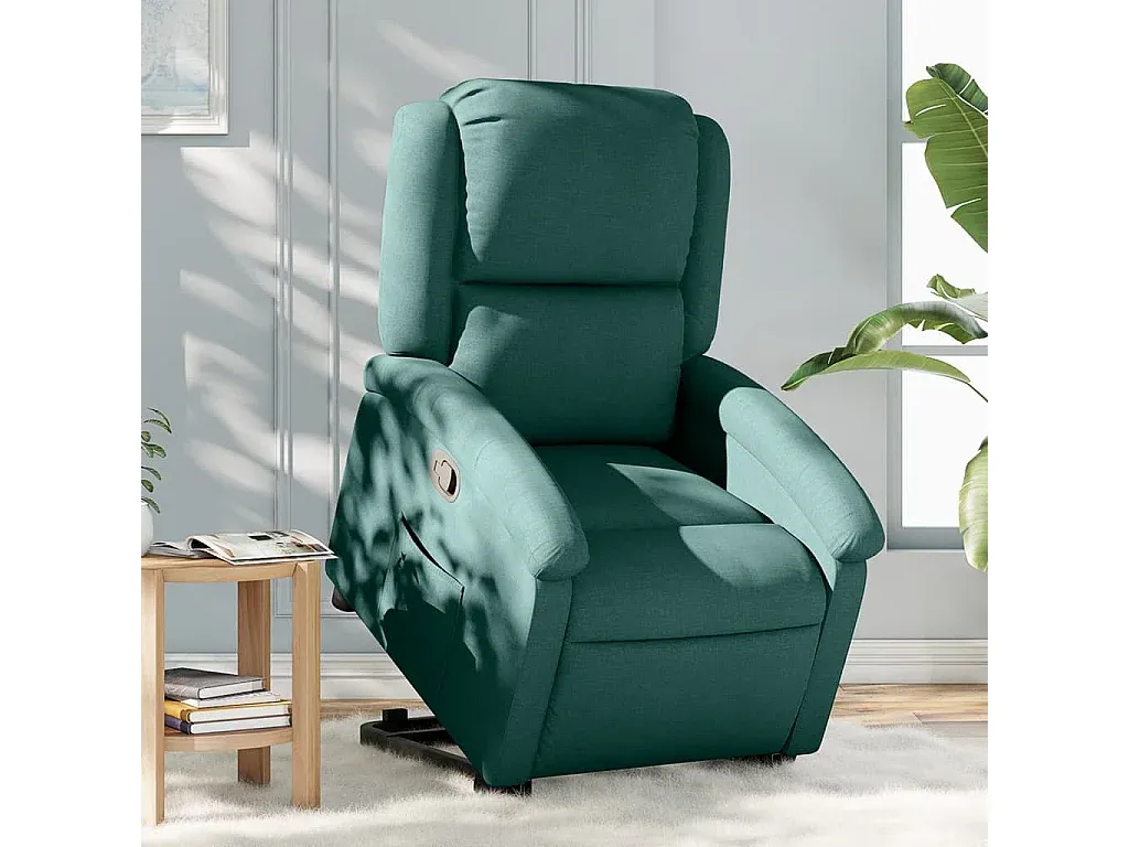 Bequemer Fernsehsessel mit Aufstehhilfe in Dunkelgrün