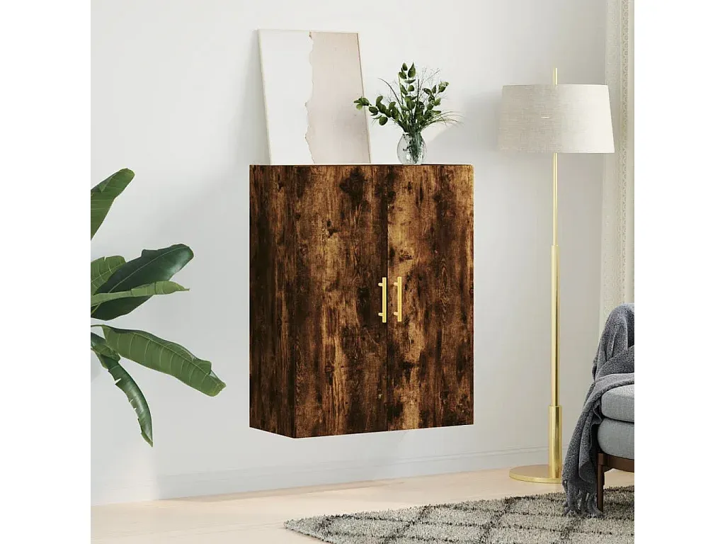 Hängeschrank aus Räuchereiche, 69,5x34x90 cm