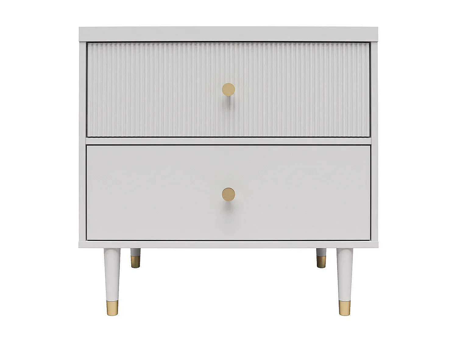 Moderner Grauer Nachttisch aus MDF