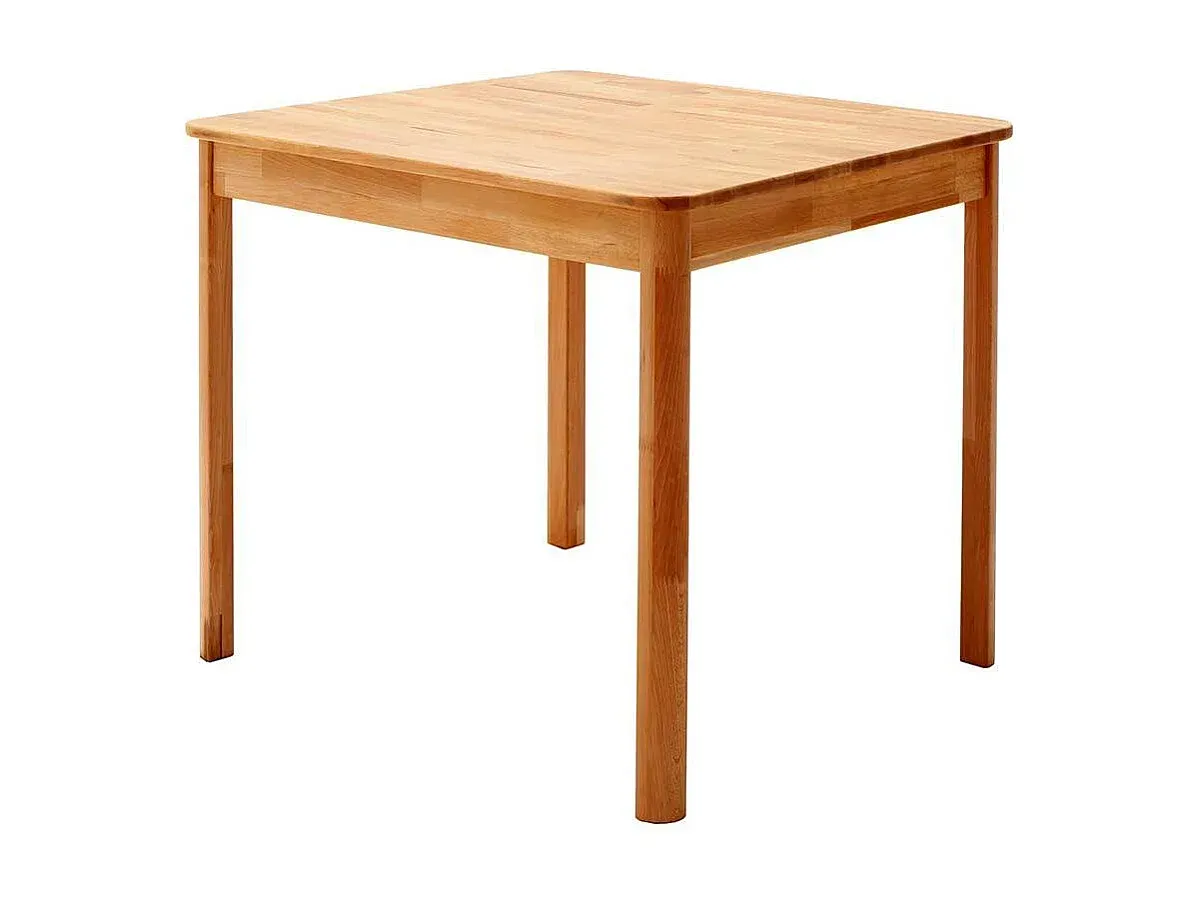 Massivholzesstisch aus Kernbuche mit stabilem Vierfußgestell