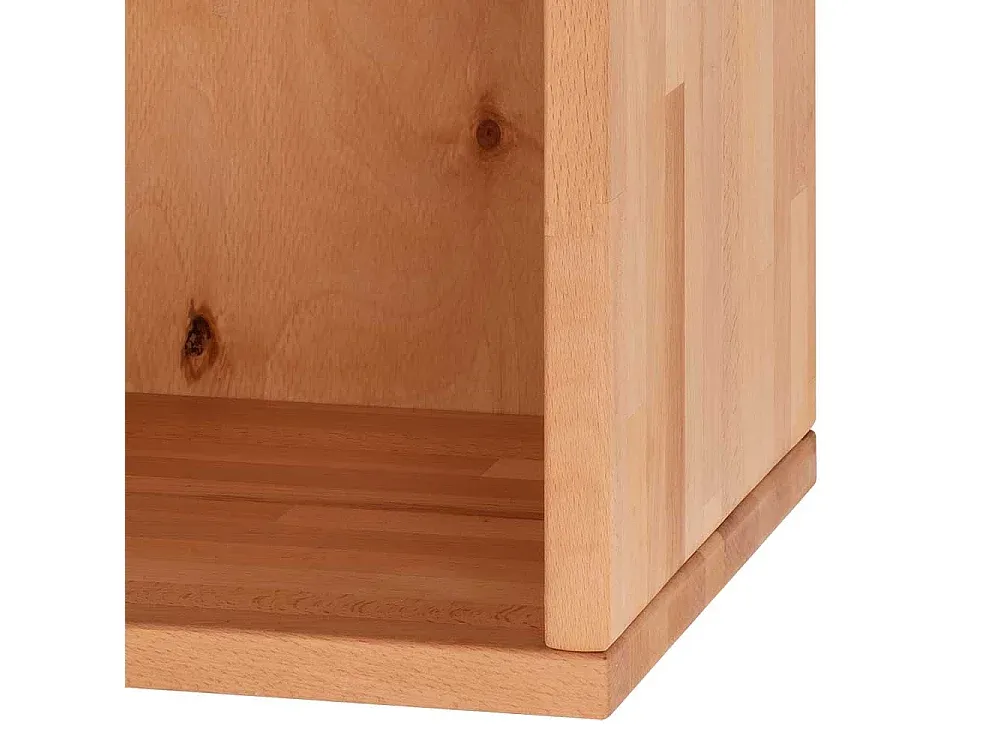 Massivholz Regalwürfel aus Kernbuche für vielseitige Aufbewahrung