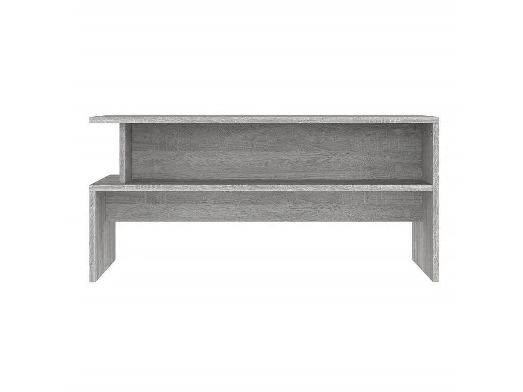 Moderner Grauer Couchtisch aus Holzwerkstoff