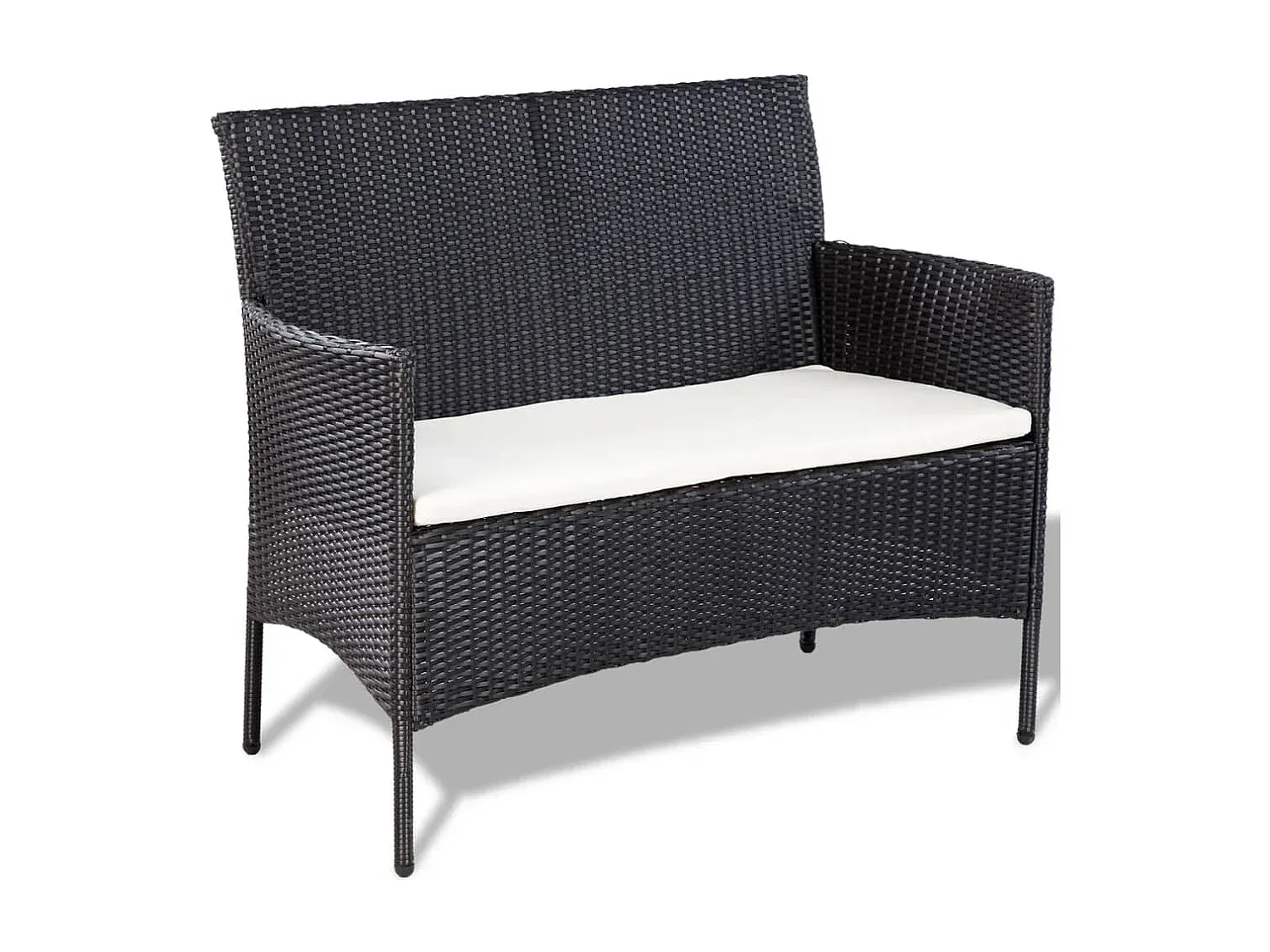 Moderne Garten-Sitzgruppe mit Tisch und Auflagen