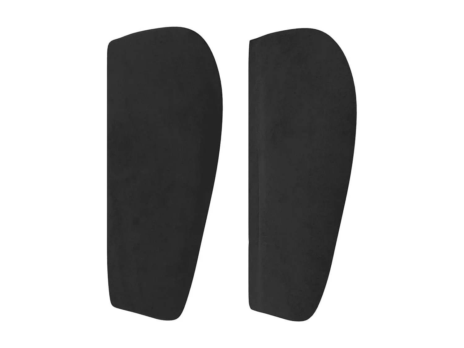 Schwarzes Samtkopfteil mit Ohren 93x23x78/88 cm