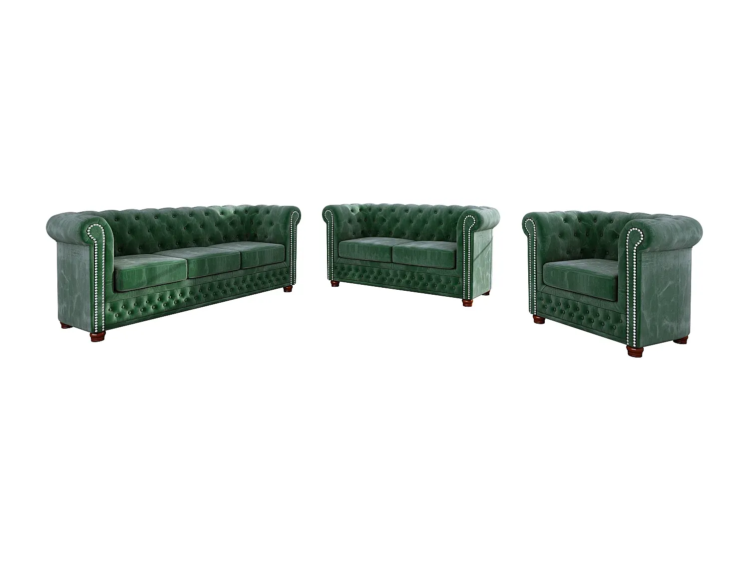 Elegantes Chesterfield Sofa für 2 Personen