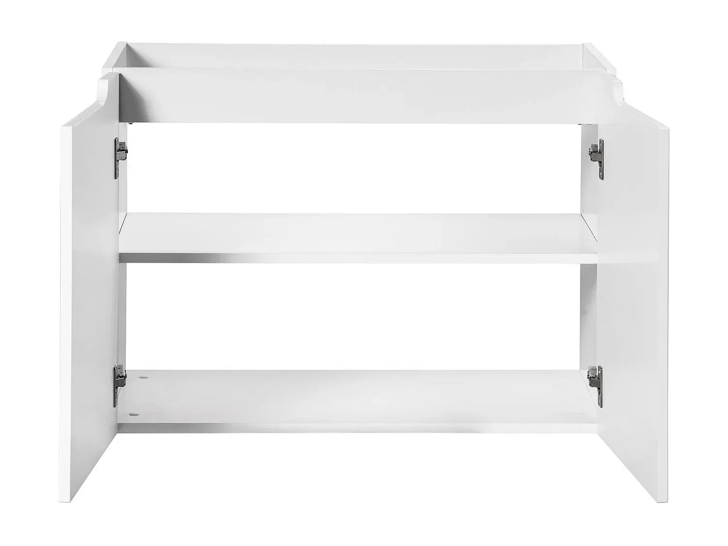 Unterschrank für Waschbecken mit 2 Türen, 80x39x57 cm, Weiß