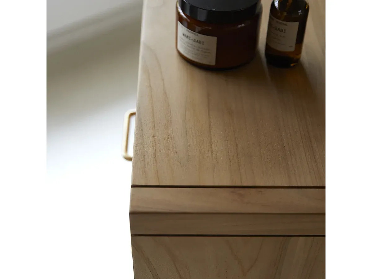 Teakholz Schubladenkommode im Vintage-Design