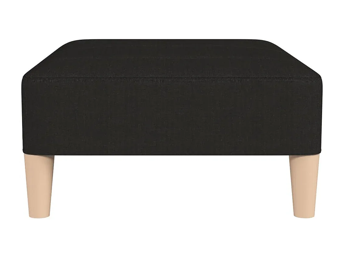 Moderner Fußhocker Schwarz Stoff 78x56x32 cm