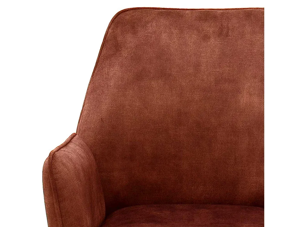 Verstellbare Esszimmerstühle in Rostfarben mit Schwarzem Gestell