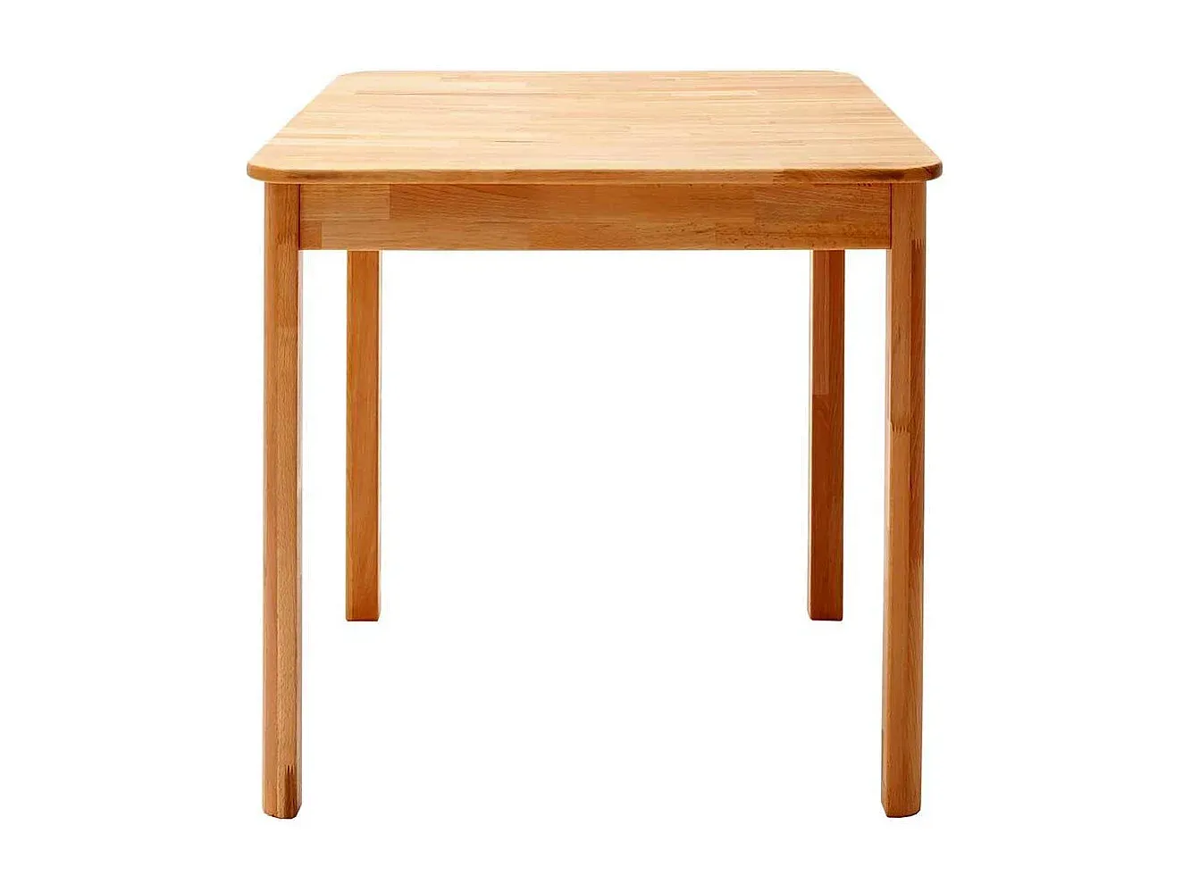 Massivholzesstisch aus Kernbuche mit stabilem Vierfußgestell