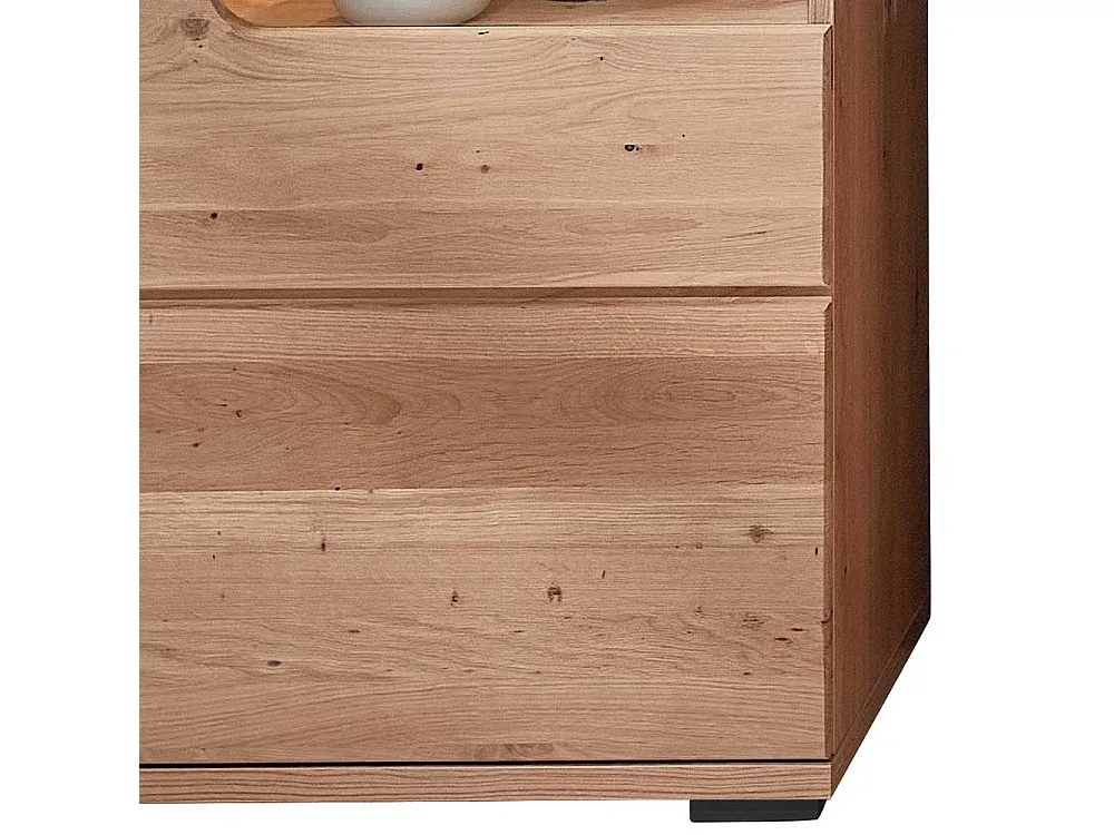 Moderne Vitrine aus Esche und Wildeiche