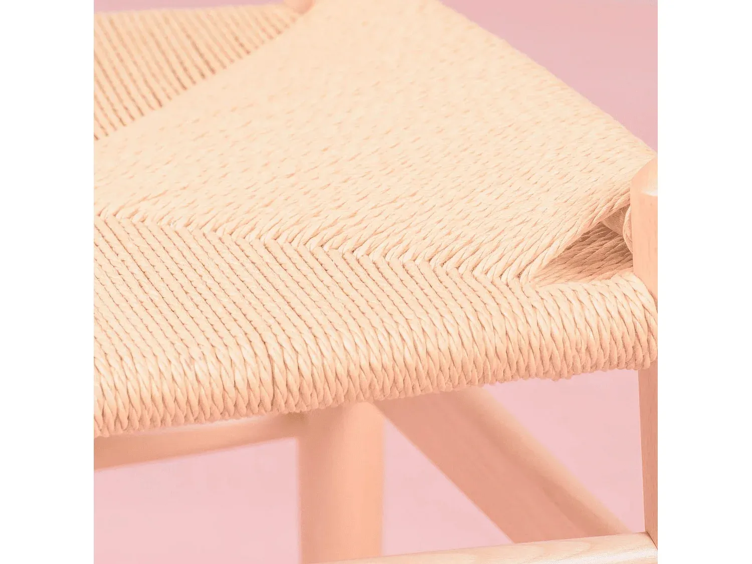 Esszimmerstuhl aus Buchenholz mit ökologischem Seil