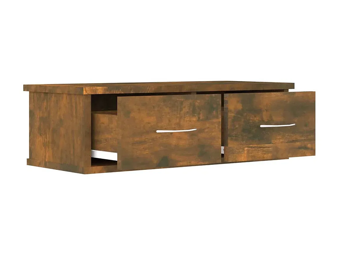 Moderner Hängeschrank in Eichenoptik, 60x26x18,5 cm