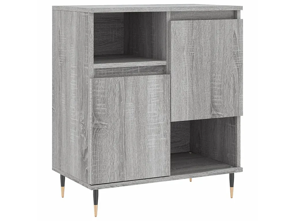 Set aus zwei grauen Sideboards in Sonoma-Holzoptik