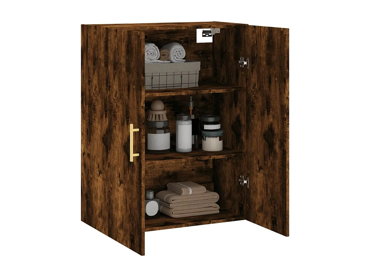 Hängeschrank aus Räuchereiche, 69,5x34x90 cm