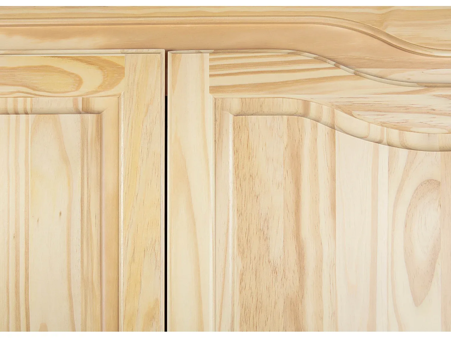 Moderner Kleiderschrank mit 2 Türen in Naturholz-Optik