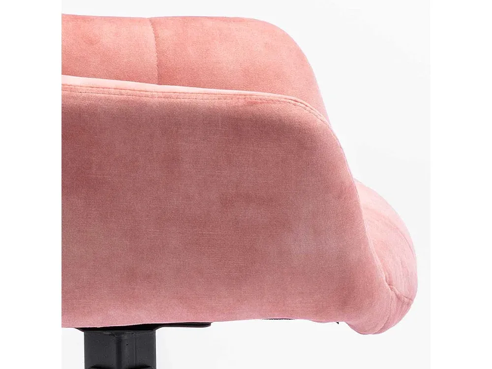 Stilvolle Samt-Armlehner im 2er Set, Rosa und Schwarz