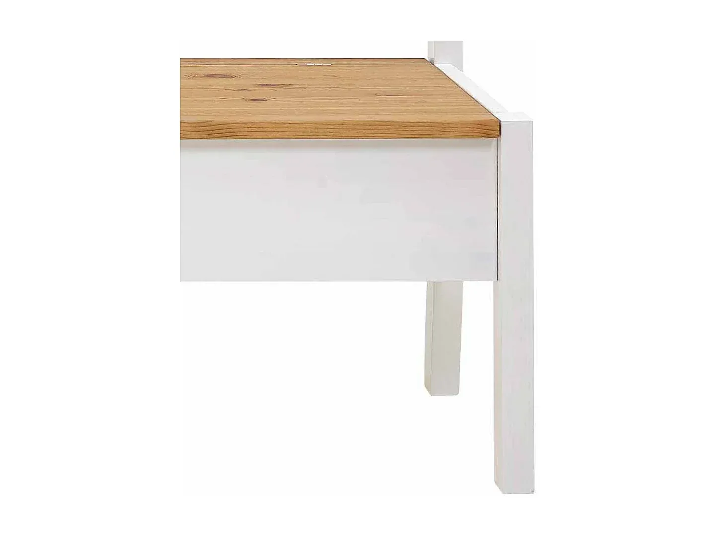 Massive Kiefernholzbank mit Stauraum