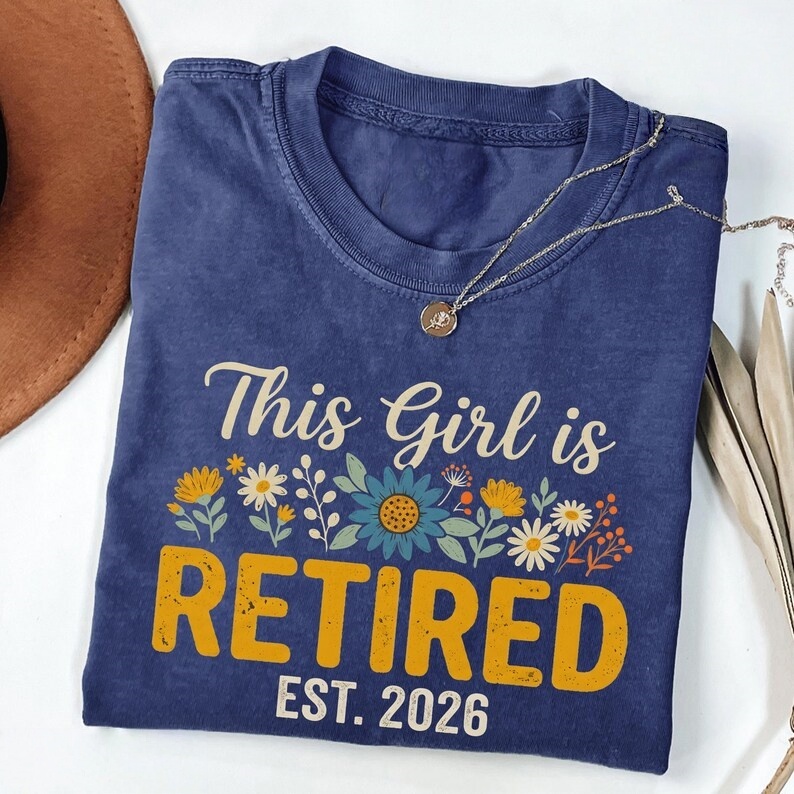 Wildflower Retired Girl EST 2026 Classic T-Shirt