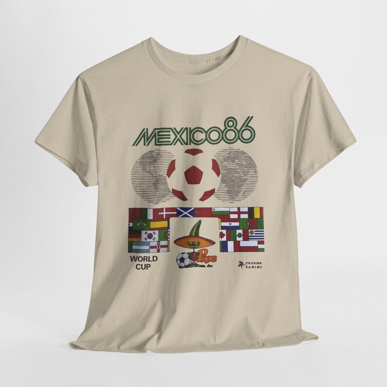 MEXICO 86 WORLD CUP RETRO T-SHIRT - Vintage Washed Apparel by VanceMade