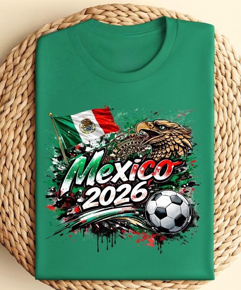 MEXICO 2026 WORLD CUP GRAFFITI T-SHIRT - Vintage Washed Apparel by VanceMade