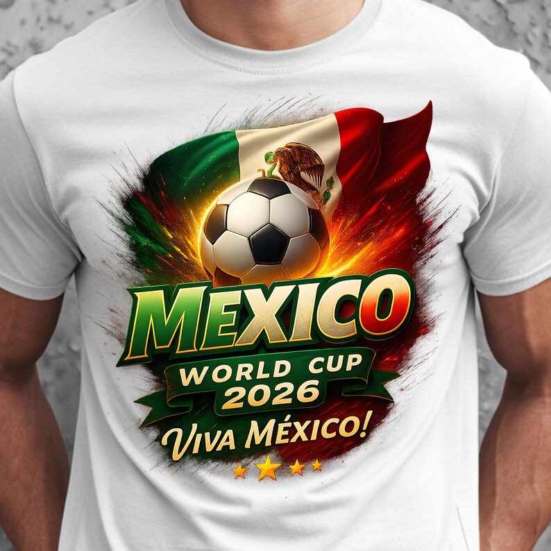 MEXICO 2026 WORLD CUP VIVA MEXICO T-SHIRT - Vintage Washed Apparel by VanceMade