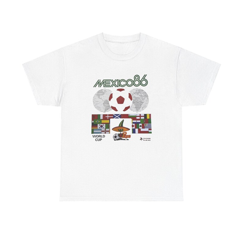 MEXICO 86 WORLD CUP RETRO T-SHIRT - Vintage Washed Apparel by VanceMade