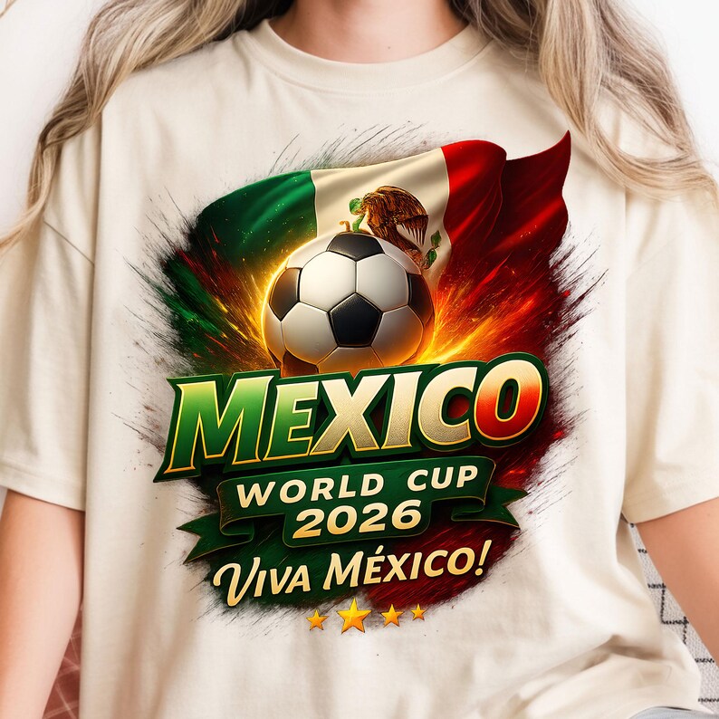 MEXICO 2026 WORLD CUP VIVA MEXICO T-SHIRT - Vintage Washed Apparel by VanceMade
