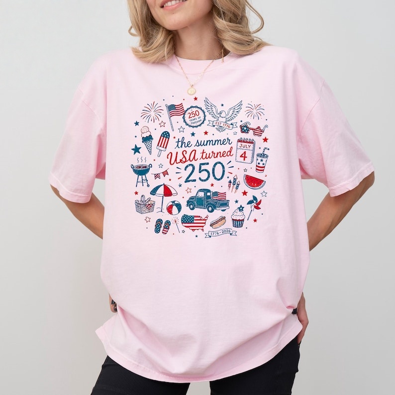 Vintage USA 250 Summer Holiday Graphic T-Shirt